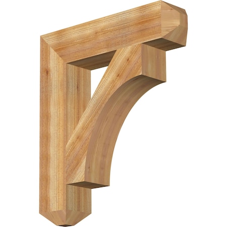 Westlake Craftsman Rough Sawn Bracket, Western Red Cedar, 6"W x 28"D x 32"H